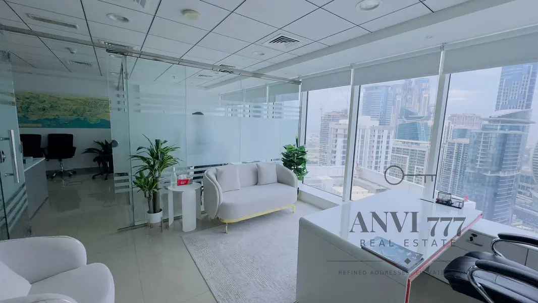Full Canal View | Very High Floor | Luxury Office | Burlington Tower | Business Bay
