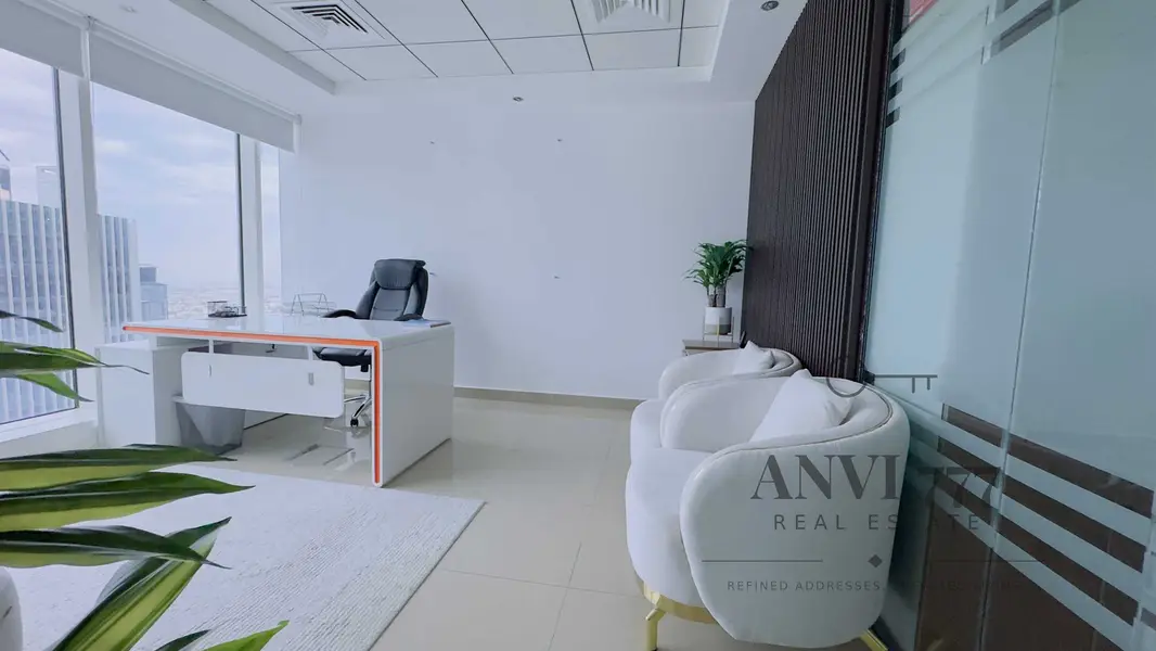 Full Canal View | Very High Floor | Luxury Office | Burlington Tower | Business Bay