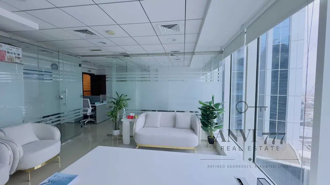 Full Canal View | Very High Floor | Luxury Office | Burlington Tower | Business Bay