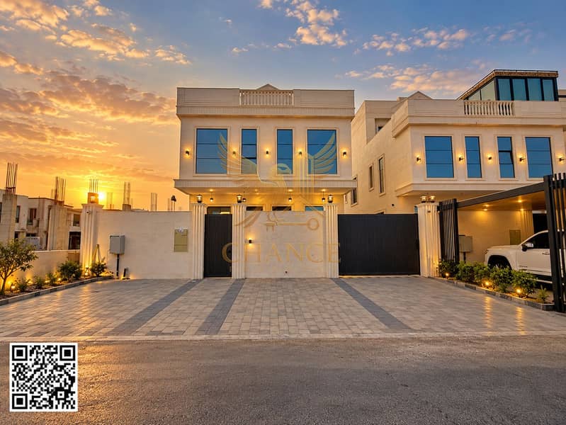 Luxury Villa at Golden Hour. png Luxury Villa at Golden Hour. png