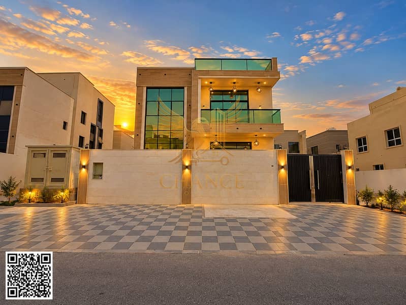 2 Modern Villa at Golden Hour. png