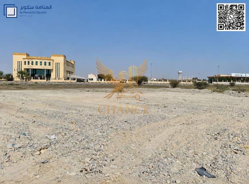 Al Manama Square Plot with QR Code. png Al Manama Square Plot with QR Code. png