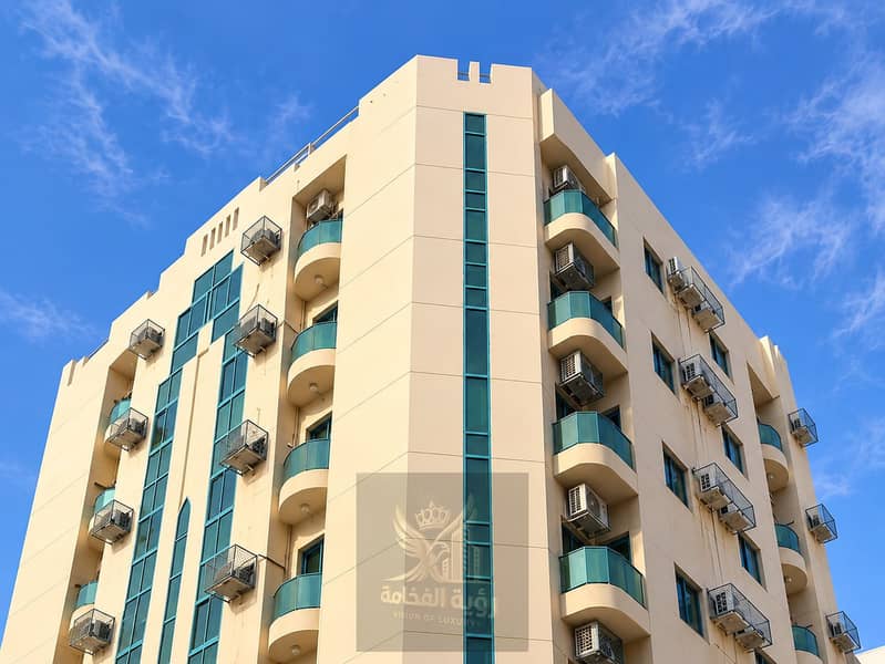 2 Modern Apartment Tower Under Blue Skies. png