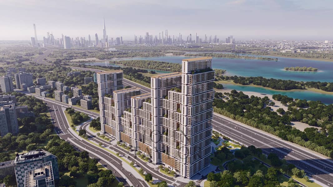 Rare 3-bed duplex with golf and city views in Ras Al Khor Rare 3-bed duplex with golf and city views in Ras Al Khor