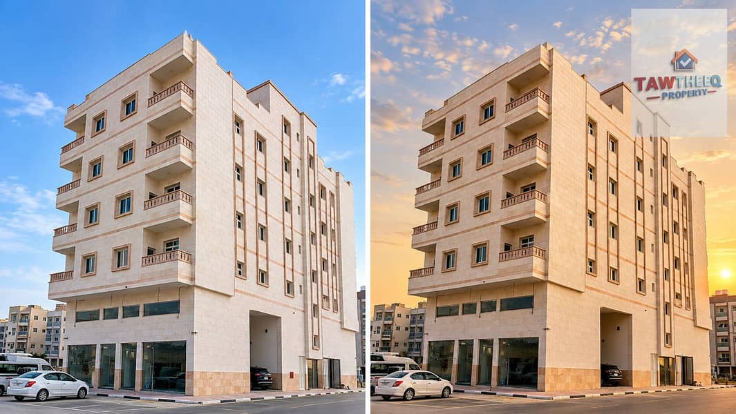 Daylight to Golden Hour Architecture. png Daylight to Golden Hour Architecture. png