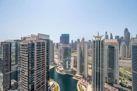 2 Bedroom Flat for Rent in Jumeirah Lake Towers (JLT), Dubai - Unfurnished 2BR | High Floor | Marina View