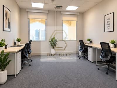 Office de  à à louer à Dubai World Trade Centre (DWTC), Dubai - Minimalist Office with City Views. png