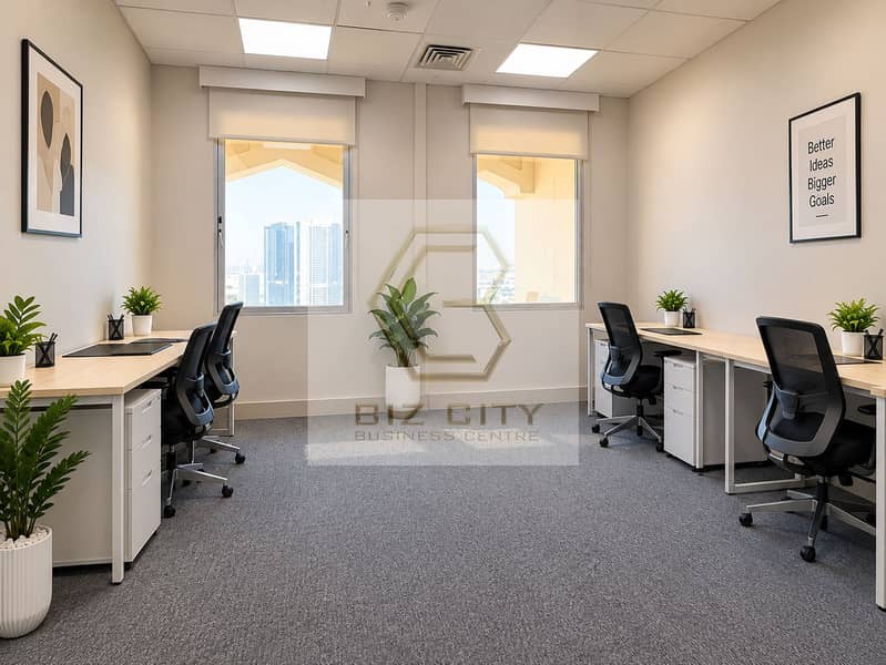 Minimalist Office with City Views. png Minimalist Office with City Views. png
