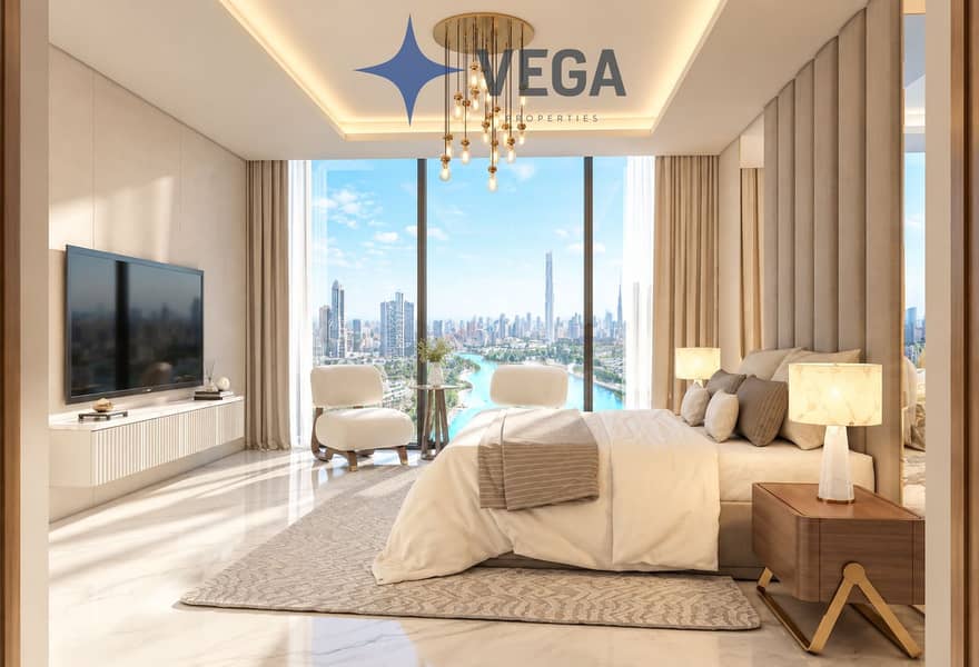 Luxurious Bedroom with City Views. png Luxurious Bedroom with City Views. png