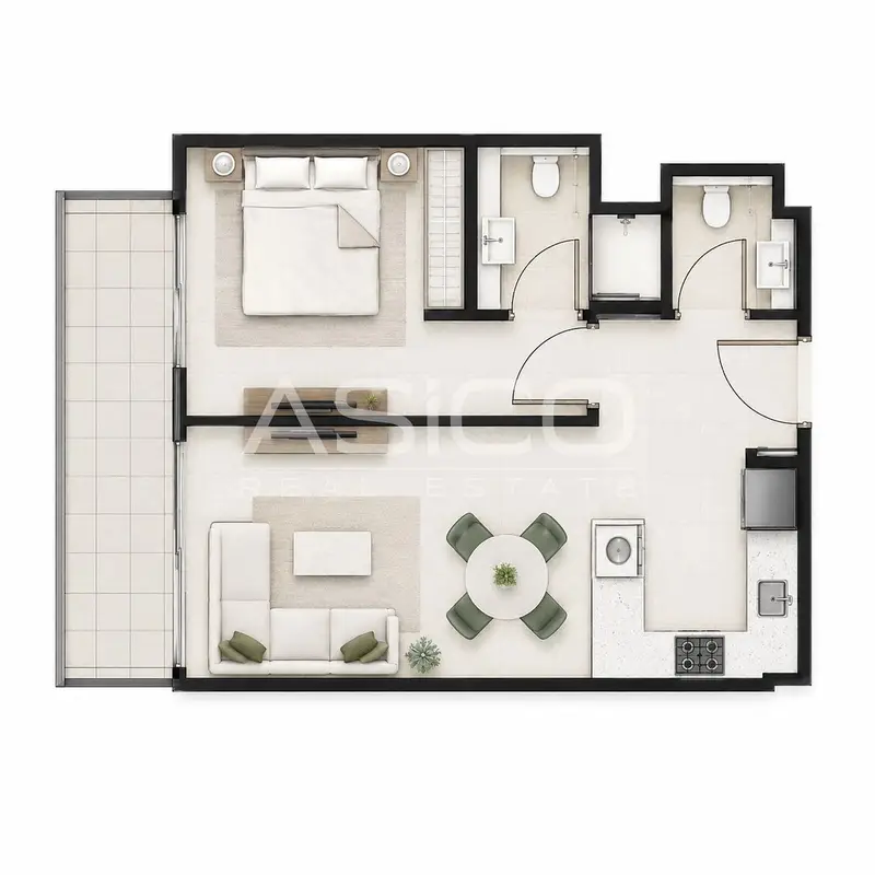 Prime 1BR | Azizi Grand | Dubai Sports City