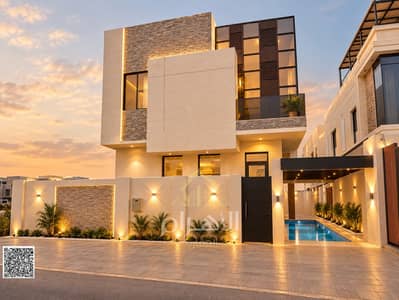 5 Camere Villa in vendita a Al Yasmeen, Ajman - batch_Modern Villa at Dusk. jpg 5 Camere Villa in vendita a Al Yasmeen, Ajman - batch_Modern Villa at Dusk. jpg