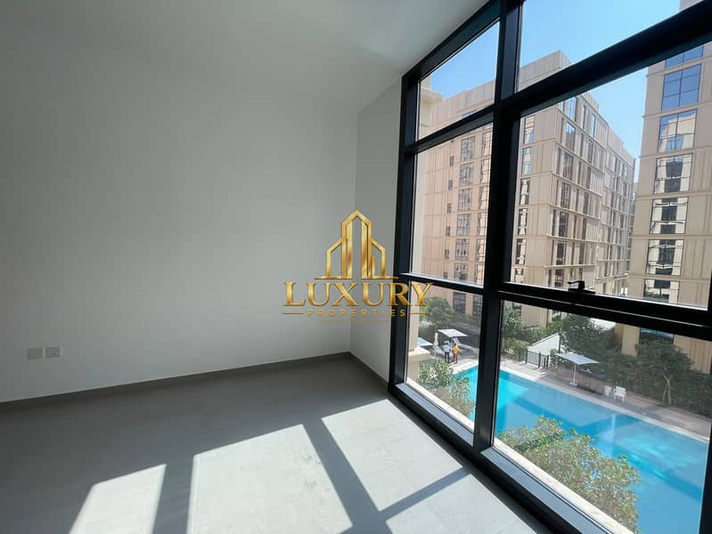 11 1BHK Apartment for Rent in Al Mamsha, Sharjah – AED 41,999 Yearly | Stunning Pool View