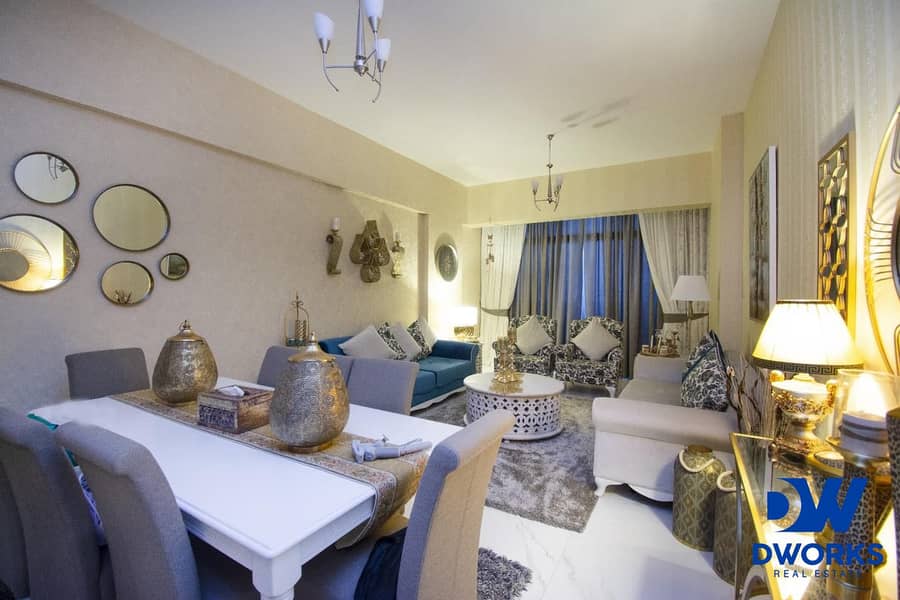 Furnished 2BR Apartment | 5th Avenue Al Furjan | Balcony & City View