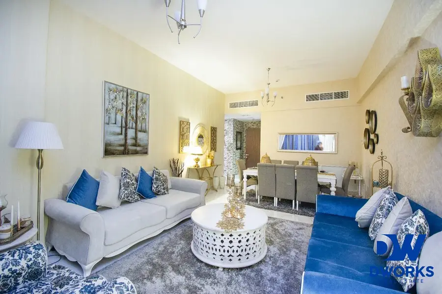 Furnished 2BR Apartment | 5th Avenue Al Furjan | Balcony & City View