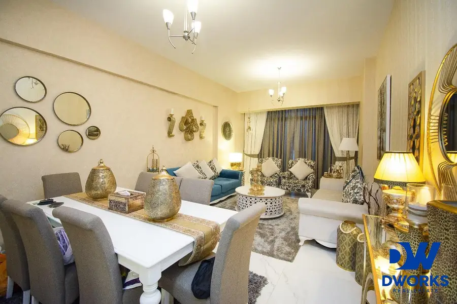 Furnished 2BR Apartment | 5th Avenue Al Furjan | Balcony & City View
