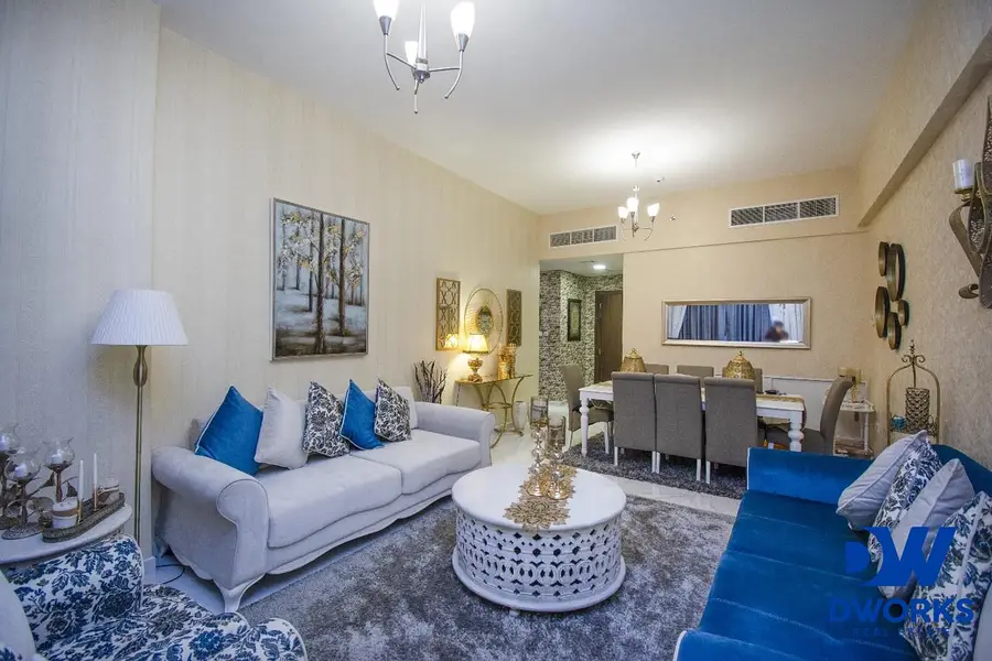 Furnished 2BR Apartment | 5th Avenue Al Furjan | Balcony & City View