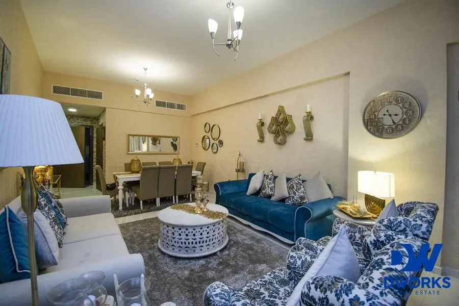Furnished 2BR Apartment | 5th Avenue Al Furjan | Balcony & City View