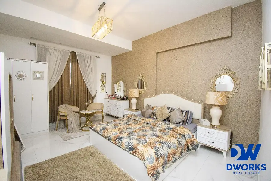 Furnished 2BR Apartment | 5th Avenue Al Furjan | Balcony & City View