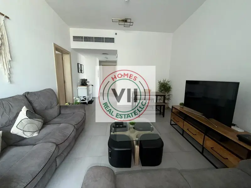 Furnished 1BED ROOM | Shamal Waves | Balcony | JVC