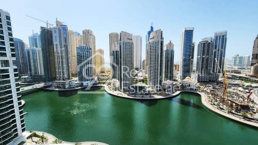 2 Bedroom Flat for Rent in Dubai Marina, Dubai - Full Marina View | 2BR | Huge Balcony | High Floor | Vacant 1 Nov