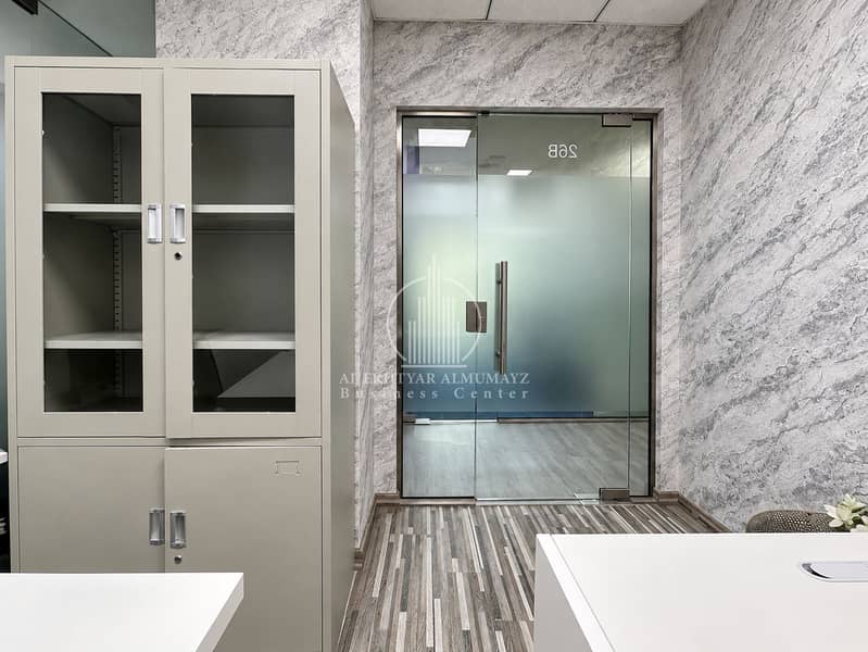 3 Modern Clinic Office with Frosted Glass Door. png