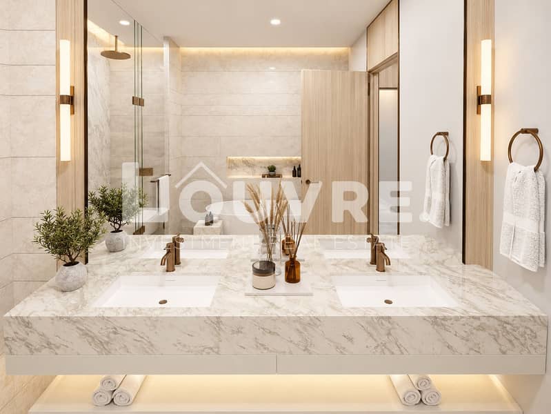 14 Warm Modern Marble Spa Bathroom. png