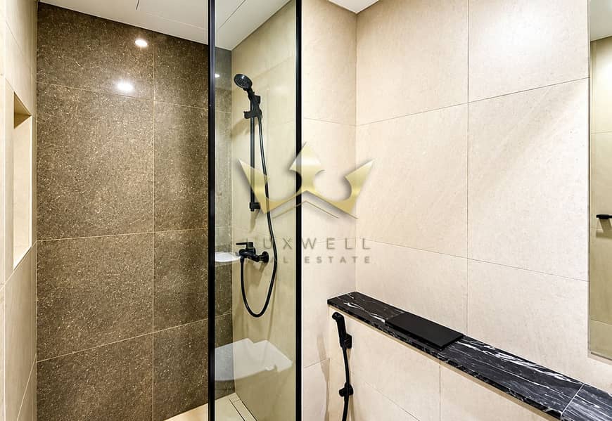 9 Modern Taupe Stone Shower Interior. png