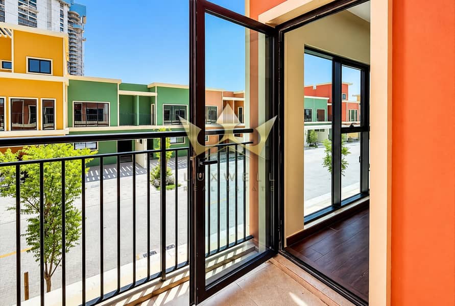 15 Sunny Modern Courtyard Through Balcony Door. png