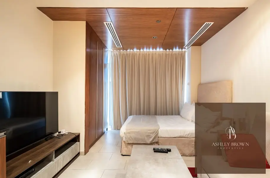 Furnished Studio | Spirit Tower | Balcony | Pool & Marina Views