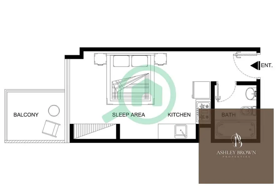 Furnished Studio | Spirit Tower | Balcony | Pool & Marina Views