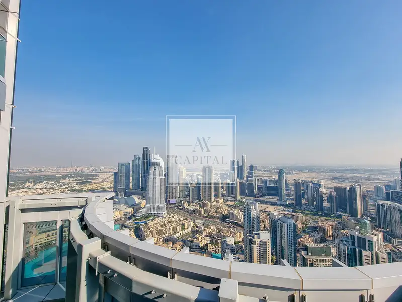 Burj Khalifa View | Unfurnished | High Floor