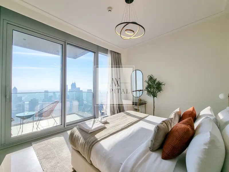 Burj Khalifa View | Unfurnished | High Floor