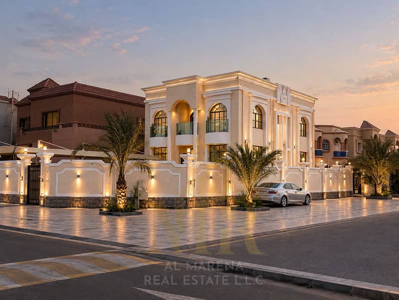 Twilight Arabian Villa with Warm Lighting. png Twilight Arabian Villa with Warm Lighting. png