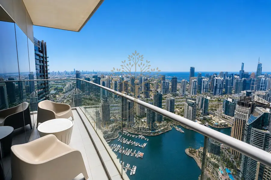 Luxury 2BR | High Floor | Full Marina View | Weekly Stay