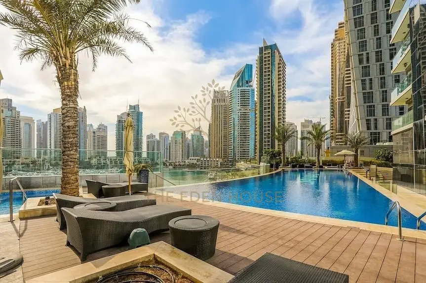 Luxury 2BR | High Floor | Full Marina View | Weekly Stay