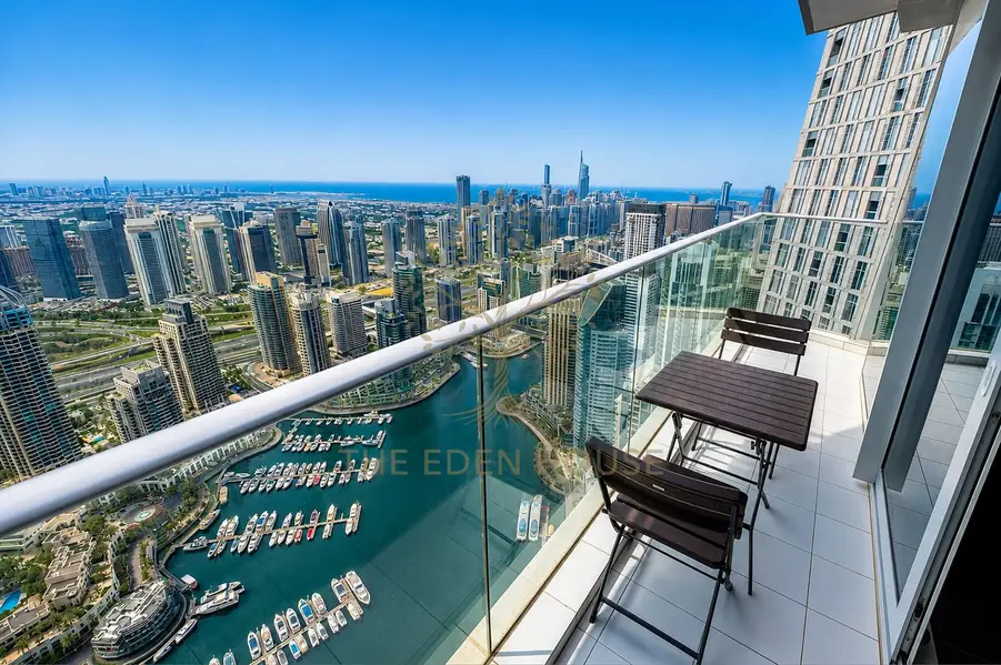 Luxury 2BR | High Floor | Full Marina View | Weekly Stay