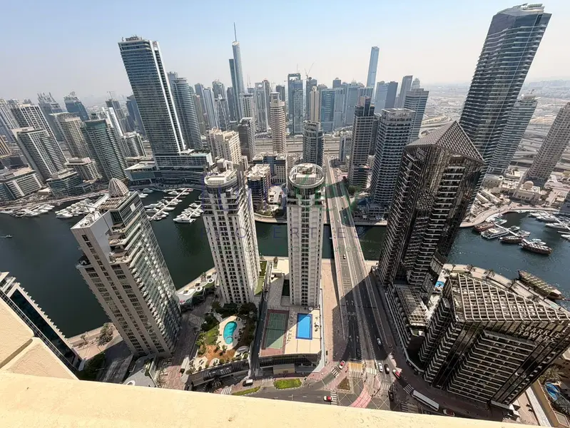 Marina & City View | 2BR Apartment | Unfurnished | Amwaj 4 JBR