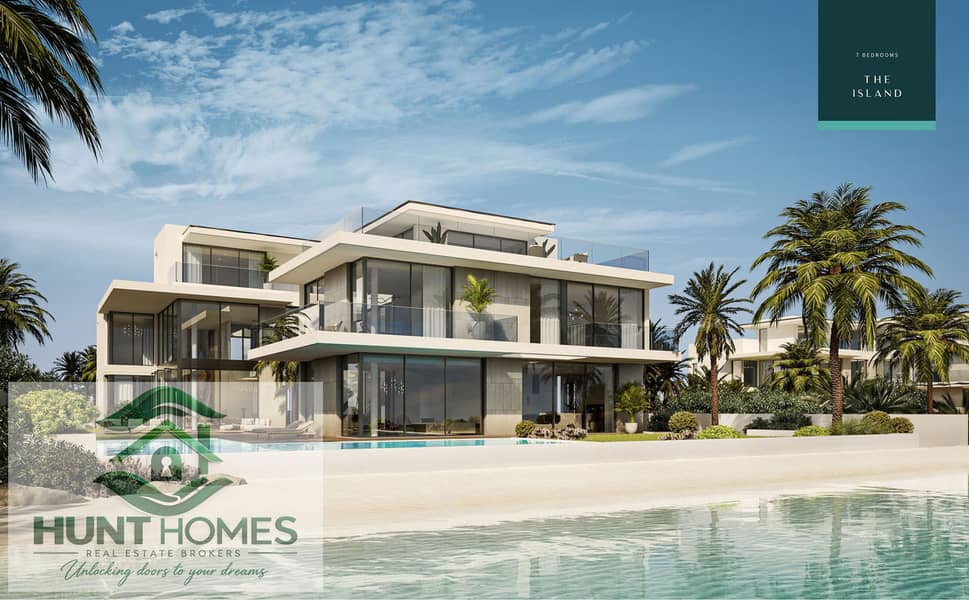 One of the Largest Corner 5BR Type D1 Plots | Direct Lagoon Frontage | Burj Khalifa Skyline Views