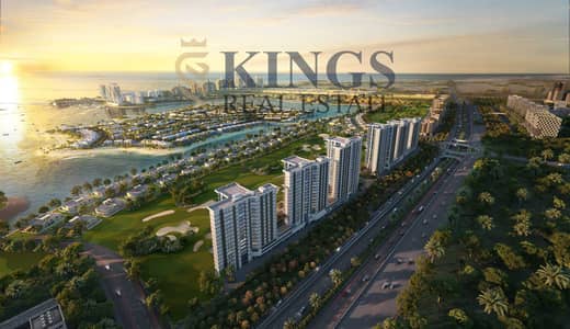 3 Bedroom Apartment for Sale in Al Hamra Village, Ras Al Khaimah - 1. Aerial Evening. jpg 3 Bedroom Apartment for Sale in Al Hamra Village, Ras Al Khaimah - 1. Aerial Evening. jpg