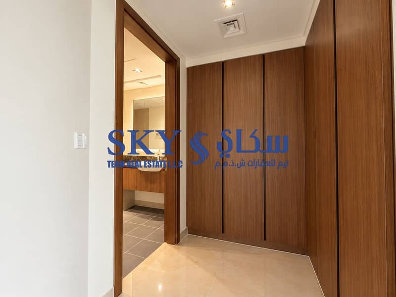 6 Modern Walnut Hallway to Bathroom. png