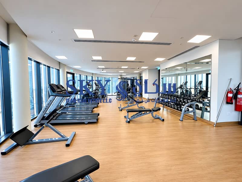 8 Modern Empty Gym Interior. png