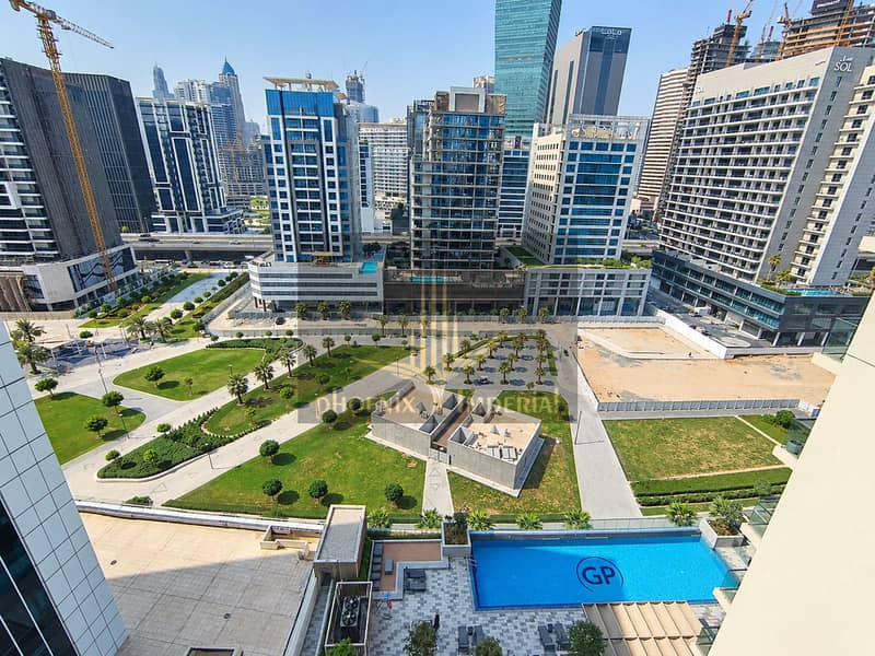 5 Dubai Skyline Over Park and Pool. png