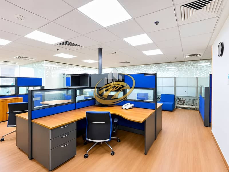 Furnished Office | IT Plaza | Glass Partitions | Downtown View