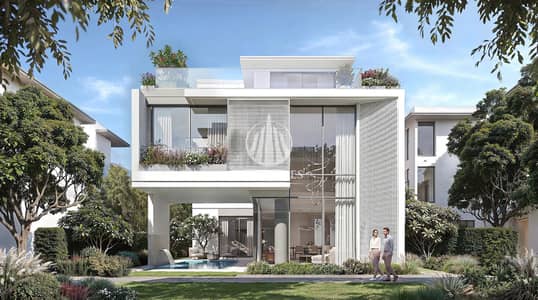 4 Slaapkamers Villa te Koop in Umm Fanain, Sharjah - Villa 5BR_V1_Backyard View Day_8K. jpg