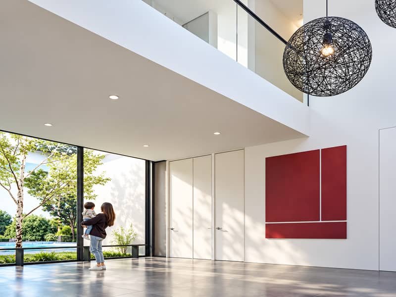 9 Sunlit Minimalist Foyer with Garden Views. png