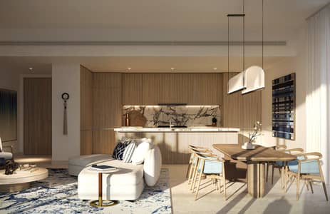 1 Schlafzimmer Wohnung zum Verkauf in Palm Jebel Ali, Dubai - 15_Three_Bed_Living_Kitchen. jpg. jpeg 1 Schlafzimmer Wohnung zum Verkauf in Palm Jebel Ali, Dubai - 15_Three_Bed_Living_Kitchen. jpg. jpeg