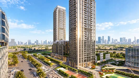 4 habitaciones Apartamento para en Venta en Dubai Design District (D3), Dubai - Sunlit Towers Amid Urban Greenery. png
