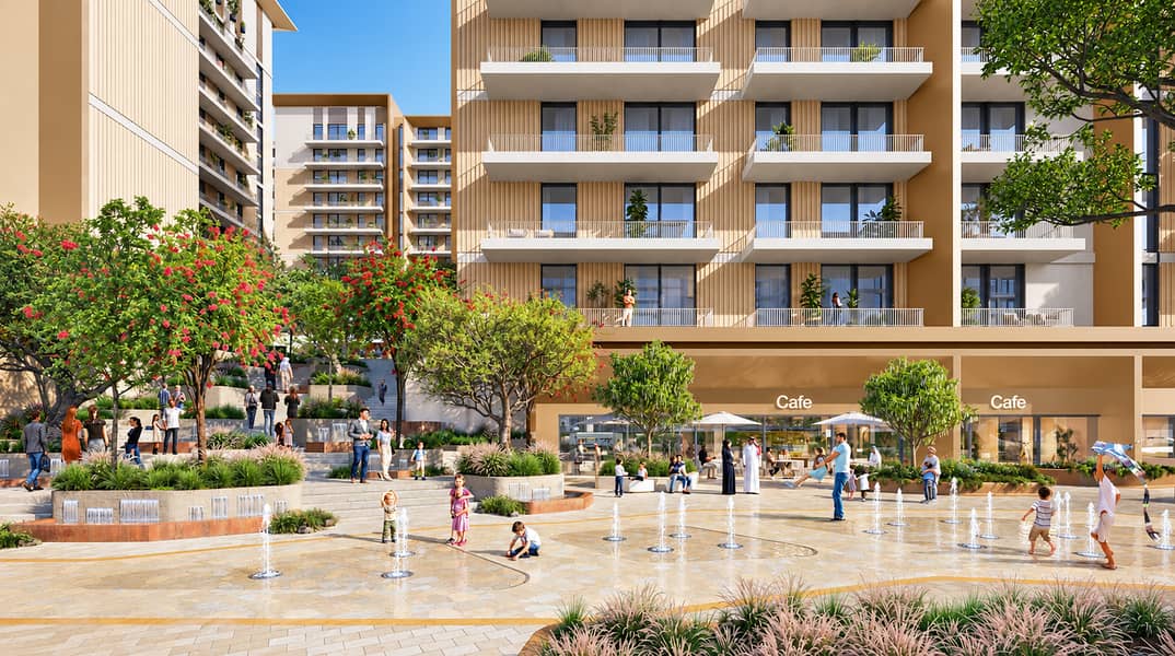 7 Lively Modern Courtyard Fountain Plaza. png