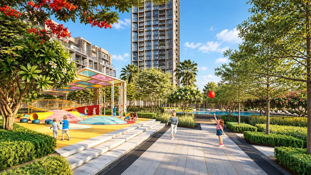 10 Sunlit Urban Courtyard Playground. png