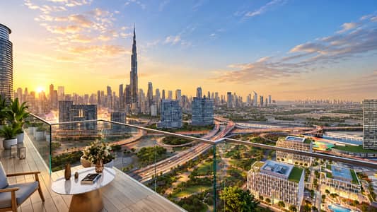 بنتهاوس 5 غرف نوم للبيع في حي دبي للتصميم (دي 3)، دبي - Golden Balcony Overlooking Dubai Skyline. png بنتهاوس 5 غرف نوم للبيع في حي دبي للتصميم (دي 3)، دبي - Golden Balcony Overlooking Dubai Skyline. png